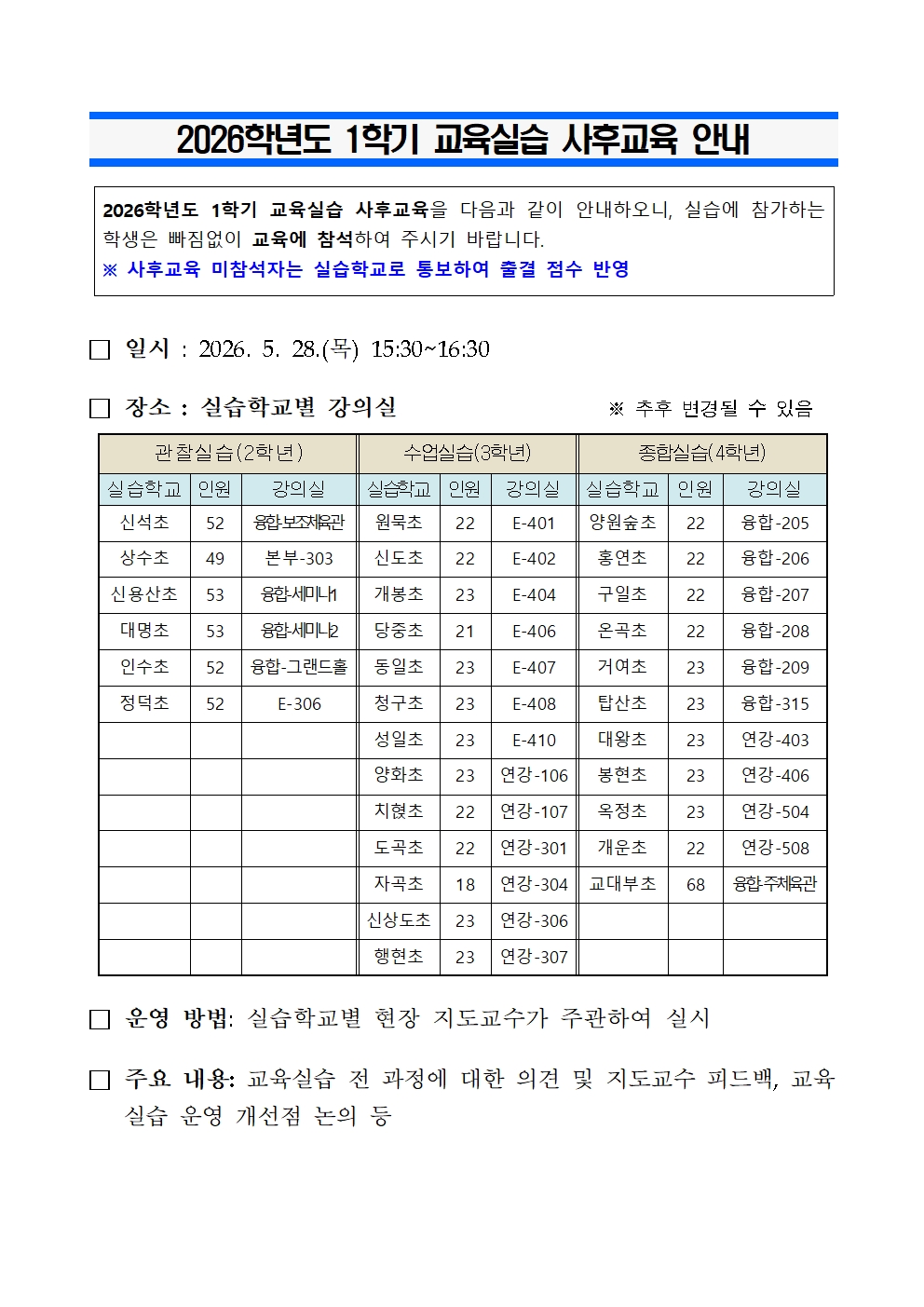 사후교육